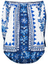FLORA TAPESTRY OFF-WHITE LONG SLEEVE BLOUSE
